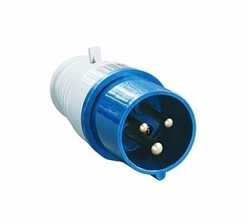 вилка 013 2Р+РЕ 16а 220В IP44  ТДМ