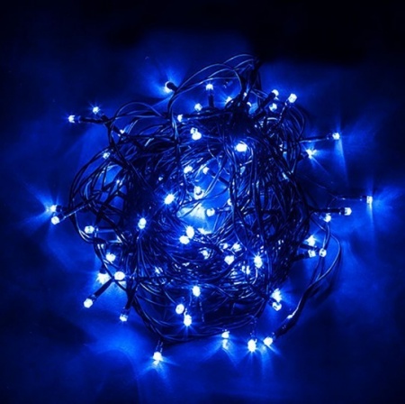 гирлянда светод.  230V  400LED L=40м синяя  IP44  шнур-3 м CL07 32315