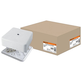 короб. расп.  75*75*20 о/п  IP40 бел ТДМ