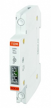лампа сигнальная ЛСК-47 (красная)  (LED) АС/DC TDM