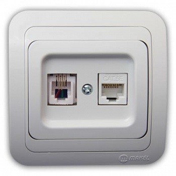 роз. Makel Мимоза TF +комп/CAT 5 СП .белая 22037