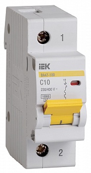 ВА-47100  1 ф 10А 10кА хар-ка С ИЭК
