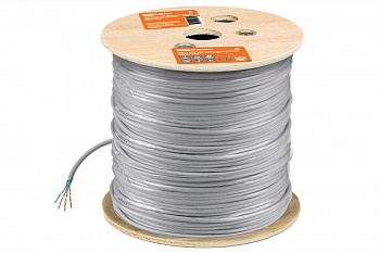 FTP-6 4х2х23 F/UTP Cat 6 AWG (305м) PVC sold, серый