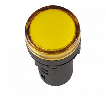 лампа AD16DS(LED) матрица d16 мм желтый 12В  АС/DC ИЭК