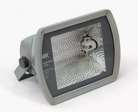 прож. металлогал.  150W серый  симметр.  ГО02-150-01 Rх7s ИЭК